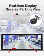 10.26-Inch Central Console Screen | CarPlay, Android Auto, 4K Dash Cam & 1080P Backup Camera