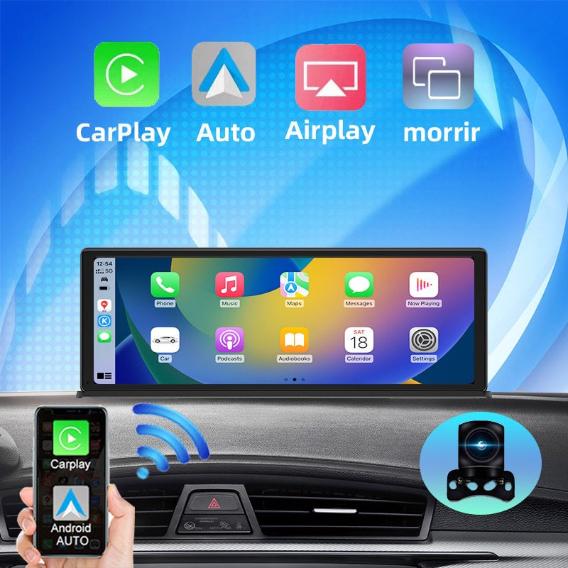 10.26-Inch Central Console Screen | CarPlay, Android Auto, 4K Dash Cam & 1080P Backup Camera