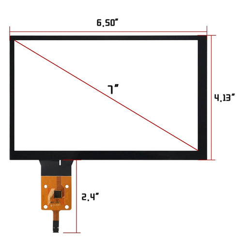 7" LCD Touch Screen Digitizer For Chevrolet MyLink 2 DVD Car radio LA070WV6-SD01
