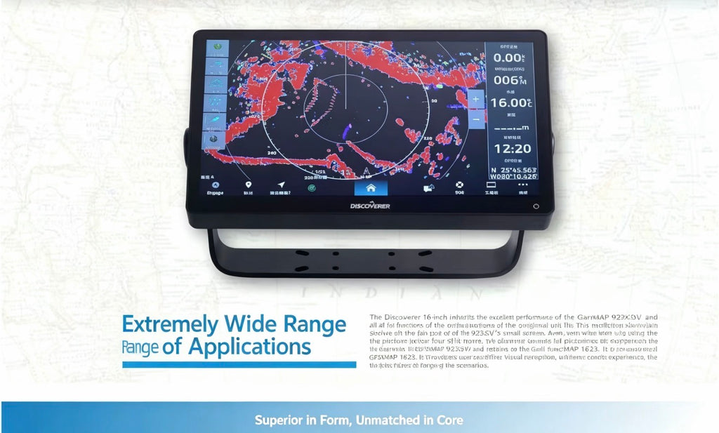 Garmin923xsv modified to have a 16-inch screen