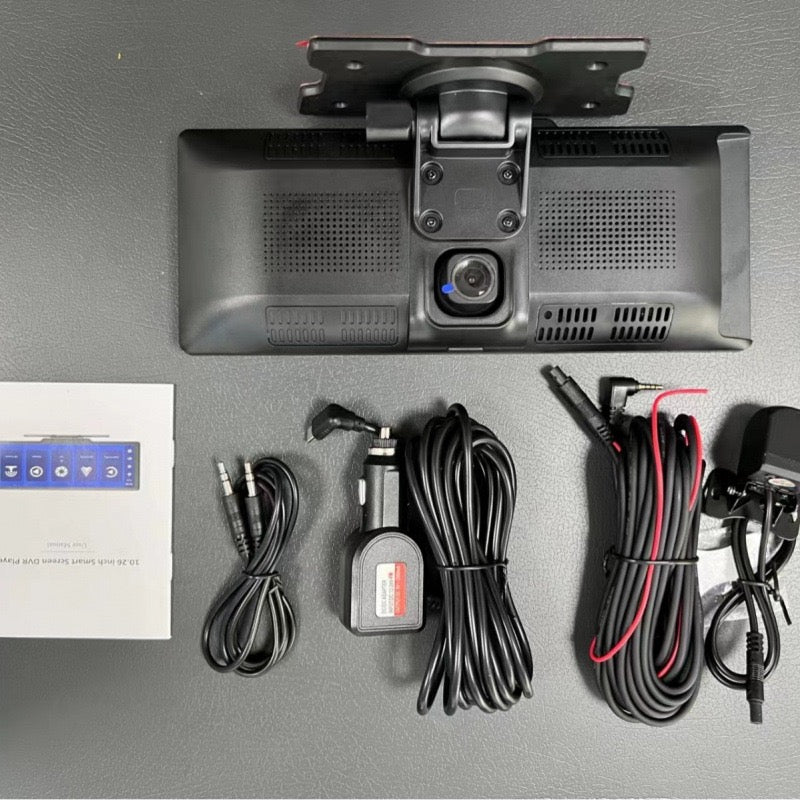 10.26-Inch Central Console Screen | CarPlay, Android Auto, 4K Dash Cam & 1080P Backup Camera