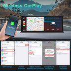 10.26-Inch Central Console Screen | CarPlay, Android Auto, 4K Dash Cam & 1080P Backup Camera