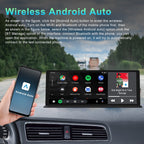 10.26-Inch Central Console Screen | CarPlay, Android Auto, 4K Dash Cam & 1080P Backup Camera