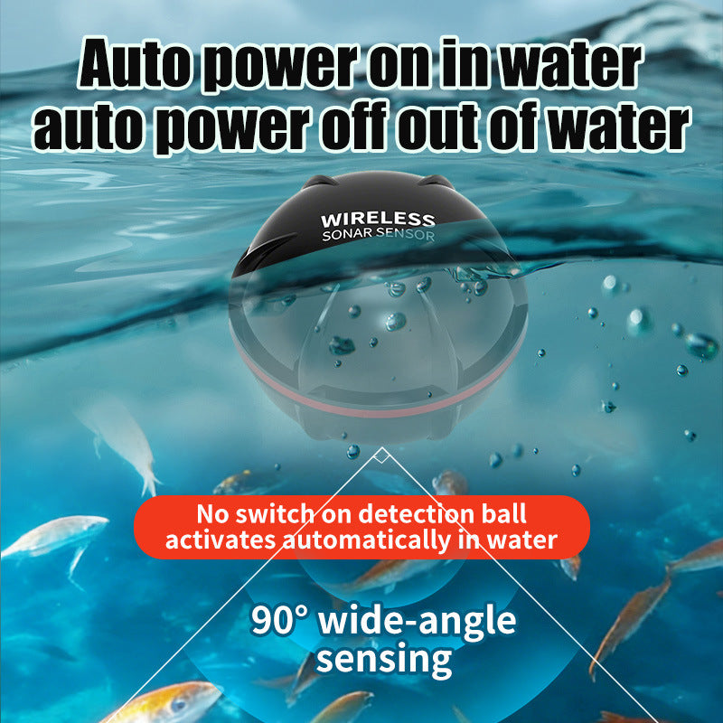 FishFinder Sonar — High-Definition Color Visual Fish Finder, Underwater Fish Locator for Fishing
