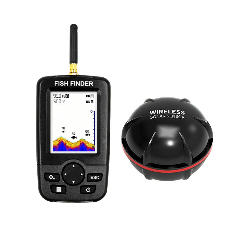 FishFinder Sonar — High-Definition Color Visual Fish Finder, Underwater Fish Locator for Fishing