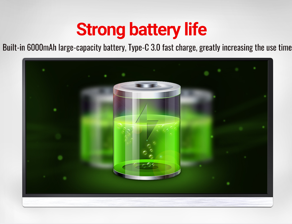 1080P high-definition portable monitor 15.6-inch Apple Android mobile phone directly connected to vertical screen display notebook game console external display screen portable monitor manufacturer